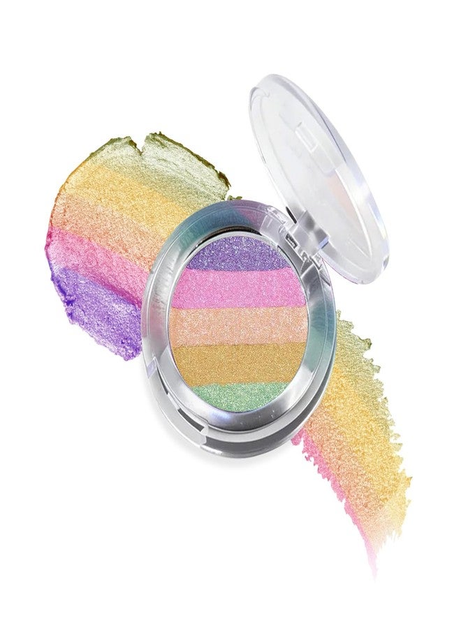 afmicat 5 Colors Glitter Eyeshadow, Multichrome Chameleon Eye Shadow Palette, Long Lasting Shiny, Waterproof & Smudgeproof Sparkle Shimmer Eyeshadow, Lightweight Eye Shadow Fairy Makeup for Women & Girls, #01 - Image 1